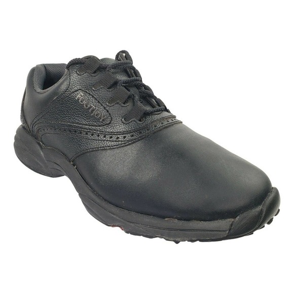 Mens FootJoy FJ GreenJoys Golf Shoes 45449 Black / Black Sz 9.5 W - Picture 1 of 7